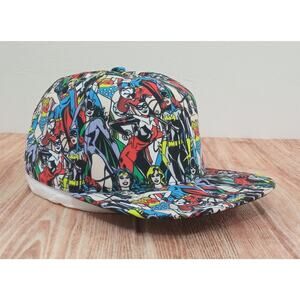 DC Comics Printed Unisex Baseball Cap vgc Adjustable NWOT